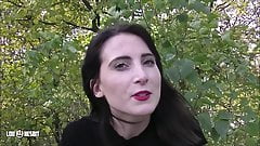 Cuckold licks cum from a stranger