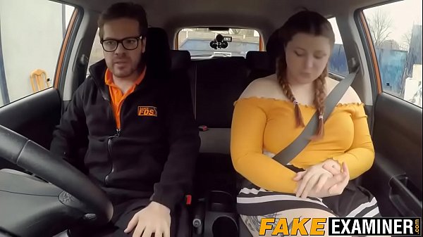 English BBW rides her driving instructors big fat cock 7 min